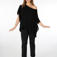 Salina Top in Black Gauze