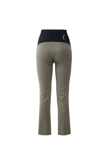 Panta Audrey Jacquard militare con baschina