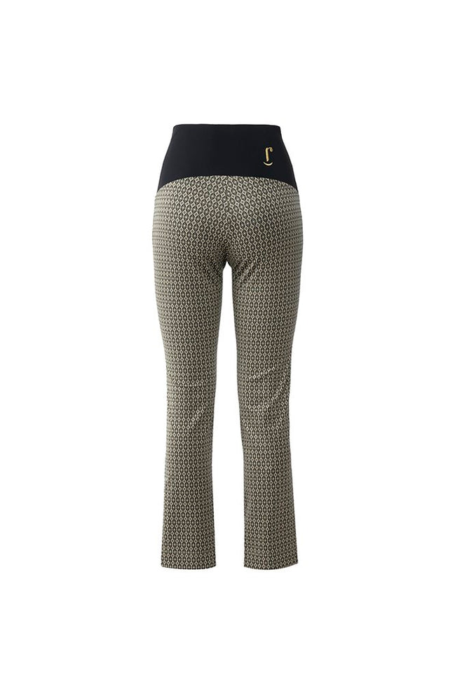 Panta Audrey Jacquard militare con baschina