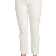 Panta Audrey punto milano cotone bianco