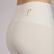 Panta Audrey punto milano cotone bianco