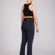 Panta Audrey punto milano cotone navy
