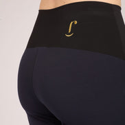 Panta Audrey punto milano cotone navy