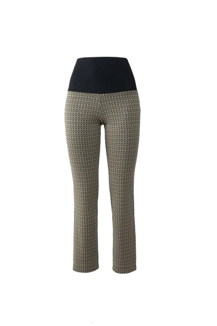 Panta Audrey Jacquard militare con baschina