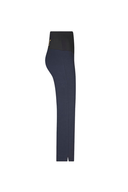 Panta BB in punto milano cotone navy