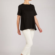 Panta BB in punto milano cotone bianco