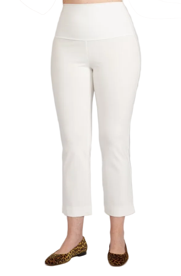 Panta BB in punto milano cotone bianco