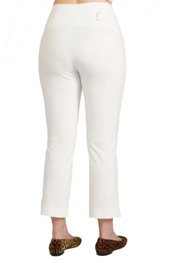 Panta BB in punto milano cotone bianco