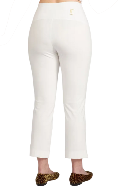 Panta BB in punto milano cotone bianco