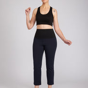 Panta BB in punto milano cotone navy