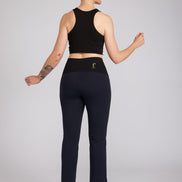 Panta BB in punto milano cotone navy