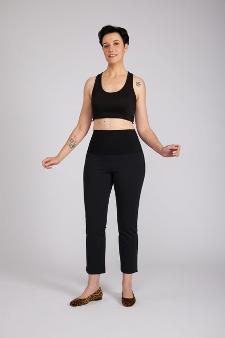 Panta BB in punto milano cotone nero