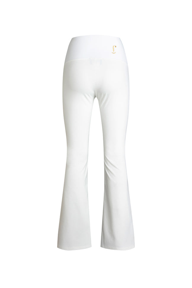 Panta Milano in punto milano cotone bianco