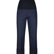 Panta Havana cotone navy con baschina
