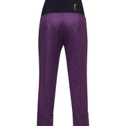 Panta Havana gessato viola con baschina