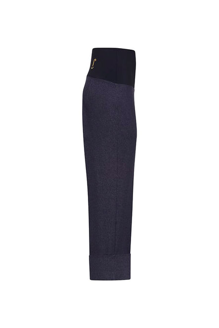 Panta Havana jeans blu con baschina