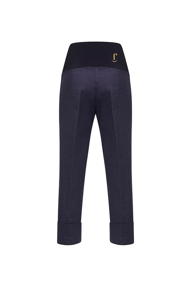 Panta Havana jeans blu con baschina
