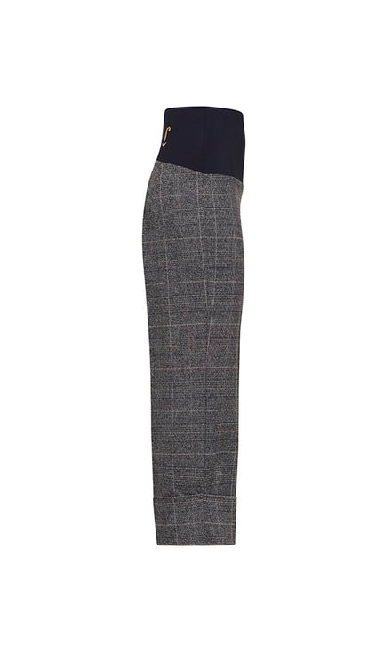 Panta Havana galles lurex grigio con baschina