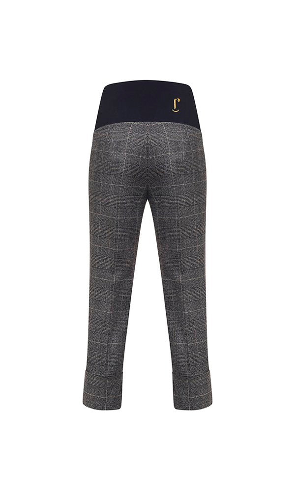 Panta Havana galles lurex grigio con baschina