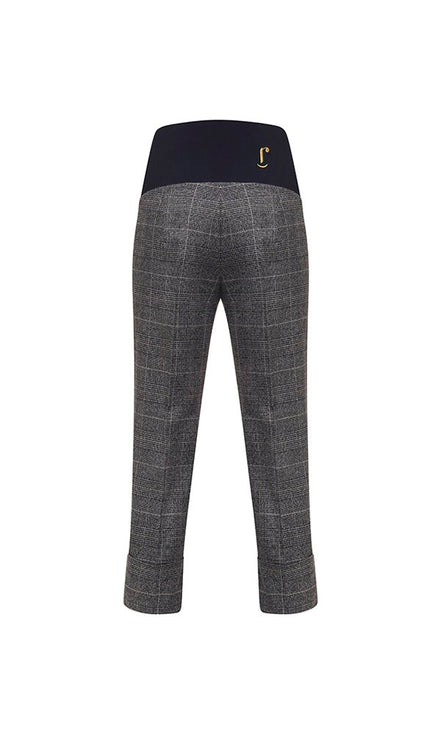 Panta Havana galles lurex grigio con baschina