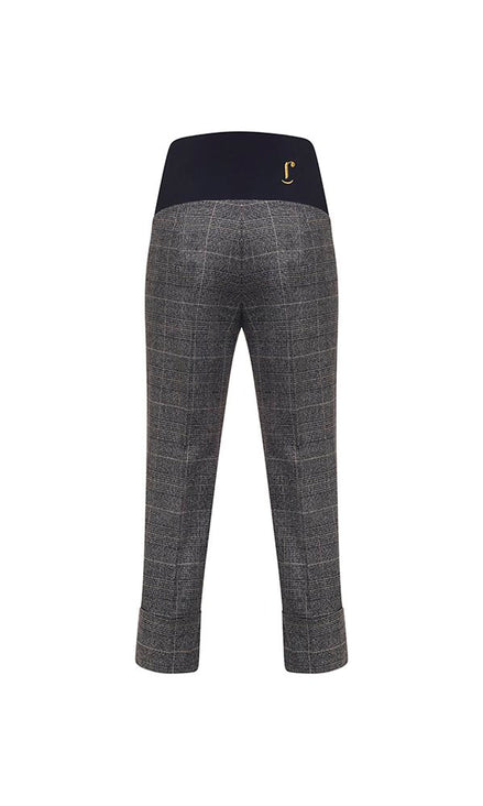 Panta Havana galles lurex grigio con baschina