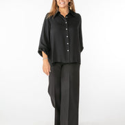 Panta Firenze Cady leggero nero con baschina