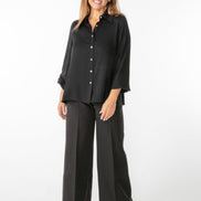 Panta Firenze Cady leggero nero con baschina