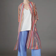 Panta Firenze crepe satin celeste con baschina