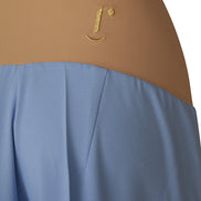 Panta Firenze crepe satin celeste con baschina