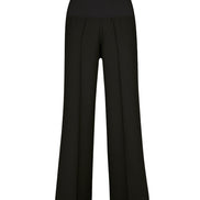 Panta Firenze crepe satin nero con baschina