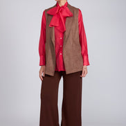 Gilet Kyoto cioccolato