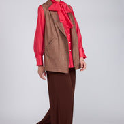 Gilet Kyoto cioccolato