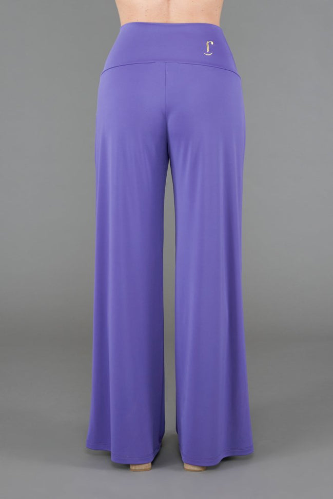 Panta Firenze fluido viola con baschina