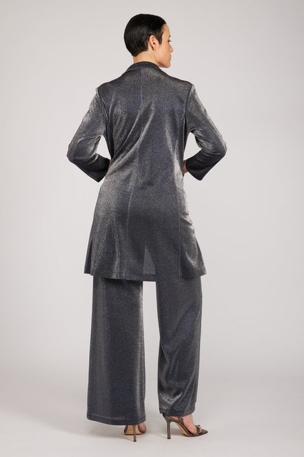 Panta Firenze glitter silver blu