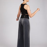 Panta Firenze glitter silver blu