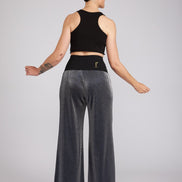 Panta Firenze glitter silver blu