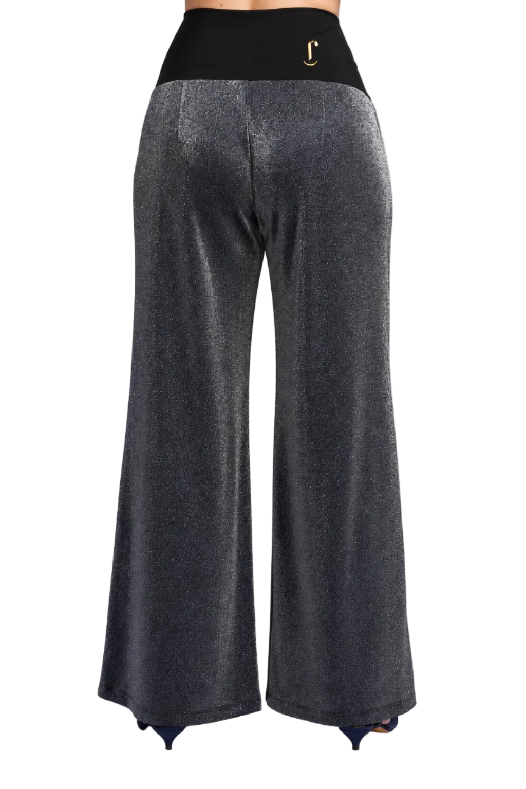 Panta Firenze glitter silver blu