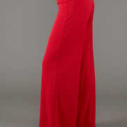 Panta Firenze fluido rosso con baschina