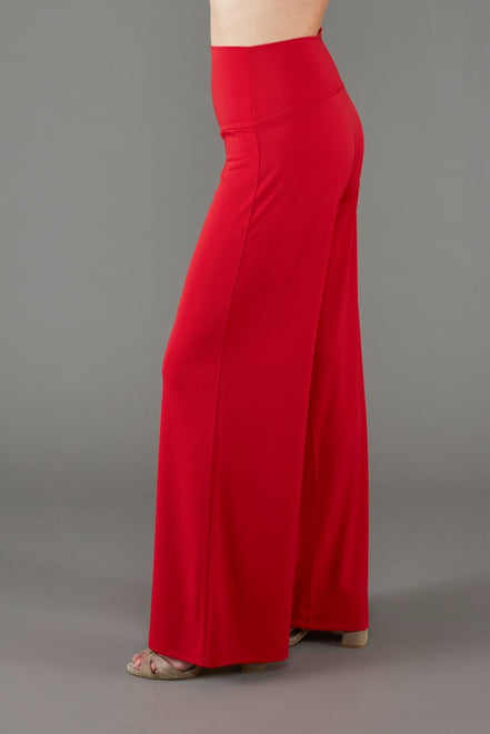 Panta Firenze fluido rosso con baschina