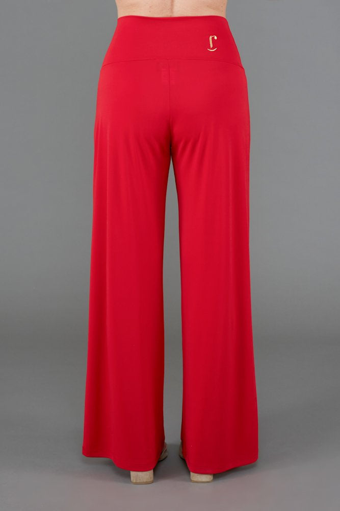 Panta Firenze fluido rosso con baschina
