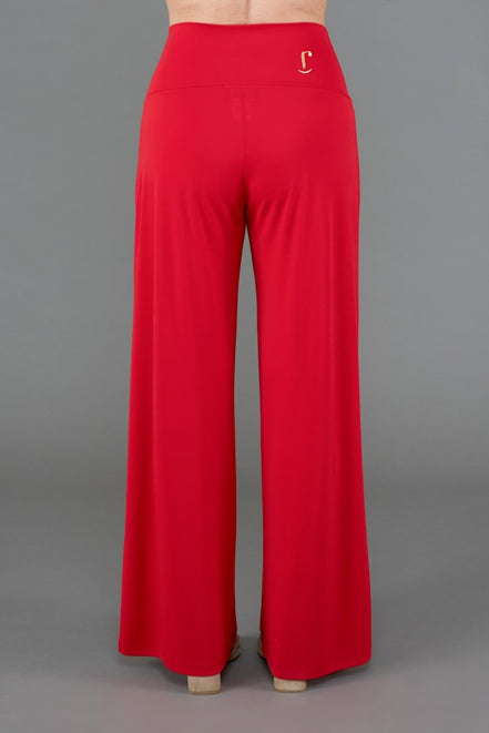 Panta Firenze fluido rosso con baschina