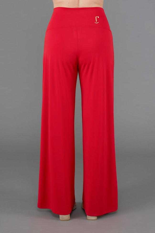 Panta Firenze fluido rosso con baschina