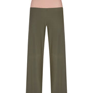 Panta Firenze fluido verde militare con baschina