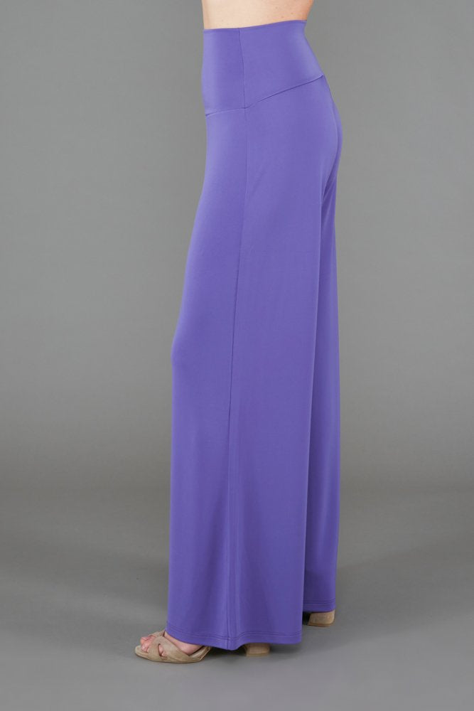 Panta Firenze fluido viola con baschina