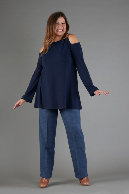 Panta Torino scozzese galles blu con baschina