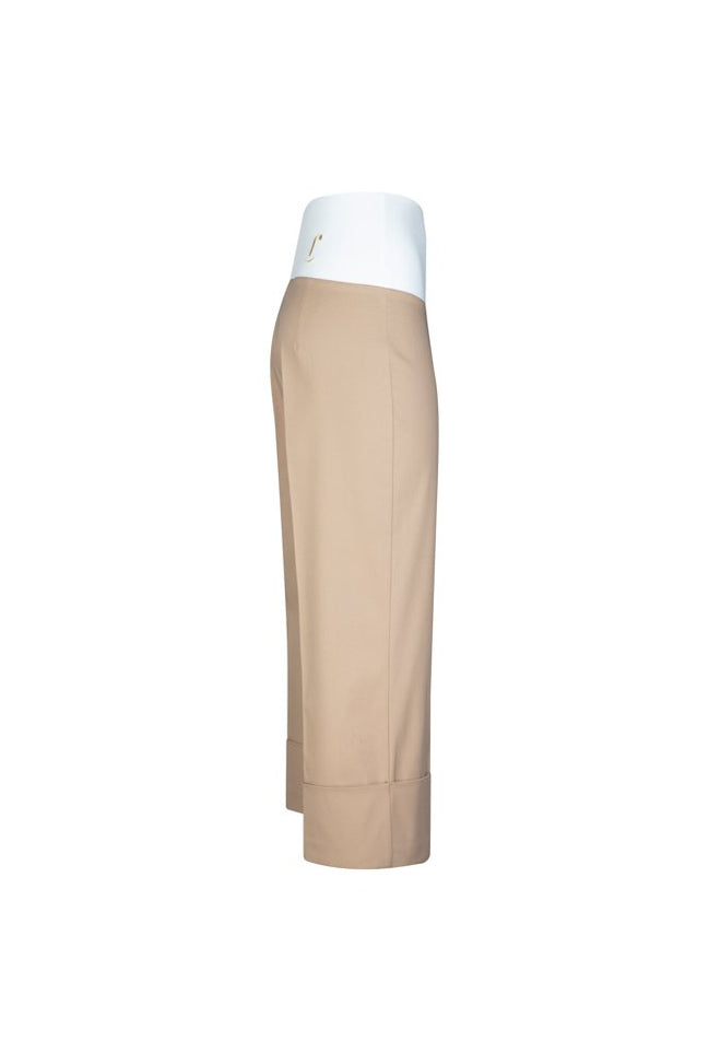 Havana Trousers in Beige with Baschina Waistband