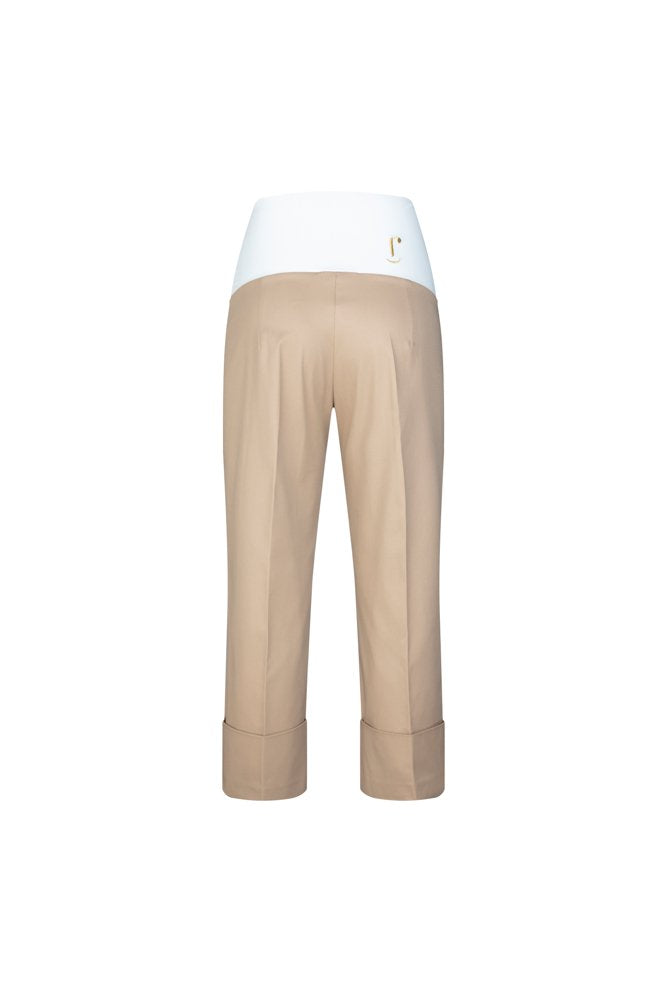 Havana Trousers in Beige with Baschina Waistband