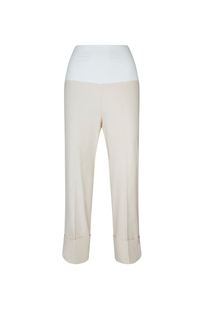 Panta Havana cotone burro con baschina