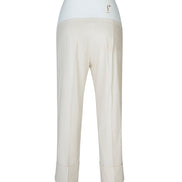 Panta Havana cotone burro con baschina