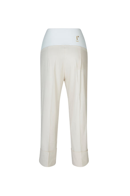Panta Havana cotone burro con baschina